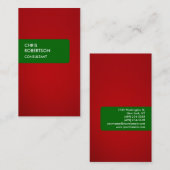 Green Red Attractive Visitekaartje (Voorkant / Achterkant)