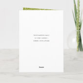 GREEN RED BERRIES WATERVERF CHRISTMAS PEACE KAART (Achterkant)