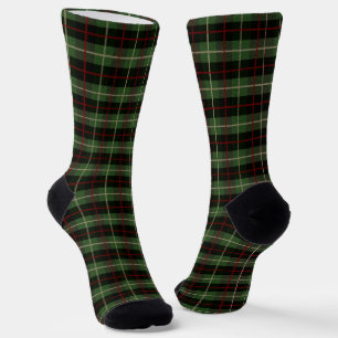 Green Red Black Pset Tartan Pset Sokken
