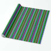 Green Red Blue Mexican Sarape Cadeaupapier (Uitgerold)