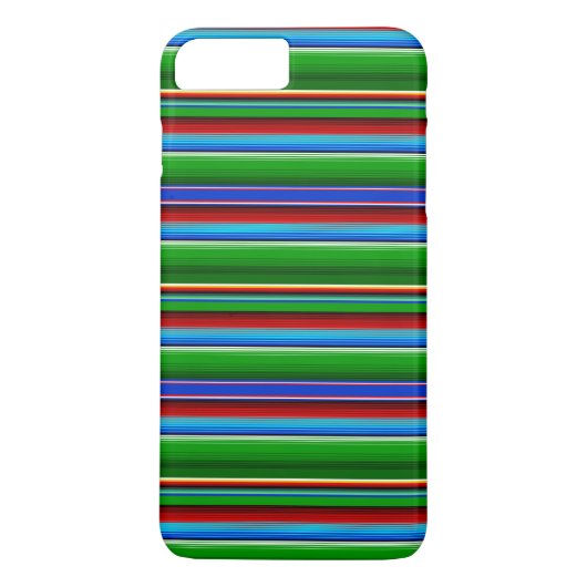Green Red Blue Mexican Sarape Case-Mate iPhone Case (Achterkant)