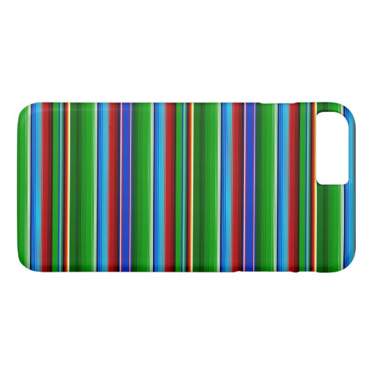Green Red Blue Mexican Sarape Case-Mate iPhone Case (Achterkant (Horizontaal))