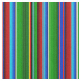 Green Red Blue Mexican Sarape Stof