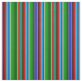 Green Red Blue Mexican Sarape Stof (Swatch)
