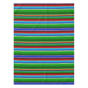 Green Red Blue Mexican Sarape Tafelkleed