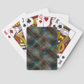Green Red Blue Plaid Stripes Pokerkaarten (Achterkant)