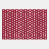 Green Red Blue Snowflake Christmas Inpakpapier Vel (Voorkant 2)