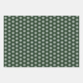Green Red Blue Snowflake Christmas Inpakpapier Vel (Voorkant)