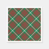Green & Red Check Napkins Servet (Voorkant)