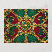 Green Red Christmas Holiday Briefkaart (Voorkant)