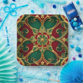 Green Red Christmas Holiday Paper Bord (Feest)