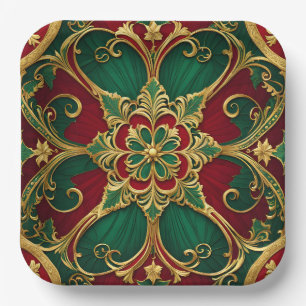 Green Red Christmas Holiday Paper Bord