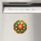 Green Red Decorative Christmas Holiday Magnet (Insitu (Vaatwasser))