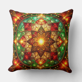 Green Red Decorative Christmas Throw Pillow Kussen