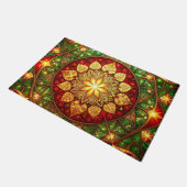 Green Red Decorative Holiday Doormat Deurmat (Schuin)