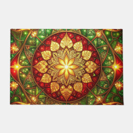 Green Red Decorative Holiday Doormat Deurmat