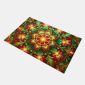 Green Red Decorative Holiday Doormat Deurmat (Schuin)
