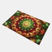Green Red Decorative Holiday Doormat Deurmat (Schuin)