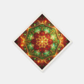 Green Red Decorative Holiday Napkin Servet (Hoek)