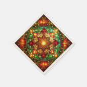 Green Red Decorative Holiday Napkin Servet (Hoek)
