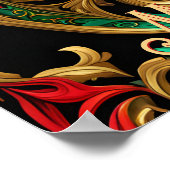 Green Red Decorative Holiday Poster (Hoek)