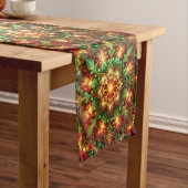 Green Red Decorative Holiday Table Runner Medium Tafelloper (Voorbeeld)