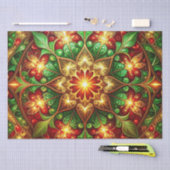Green Red Decorative Holiday Tissue Paper Tissuepapier (Craft)