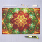 Green Red Decorative Holiday Tissue Paper Tissuepapier (Craft)