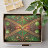 Green Red Decorative Holiday Tissue Paper Tissuepapier (Geschenk)