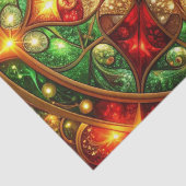 Green Red Decorative Holiday Tissue Paper Tissuepapier (Detail)