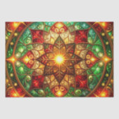 Green Red Decorative Holiday Tissue Paper Tissuepapier (Voorkant)