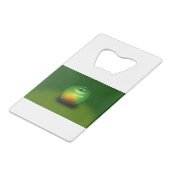 Green-Red Delicious Apple Creditkaart Flessenopener (Voorkant Gekanteld)
