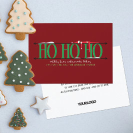 Green & Red Elf Shenanigans Personeel Kerstfeest Kaart