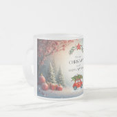 Green&red festive Christmas mug2025 Matglas Koffiemok (Voorkant links)