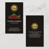 Green Red Forex Stock Graph Market Analyst Visitekaartje (Voorkant / Achterkant)