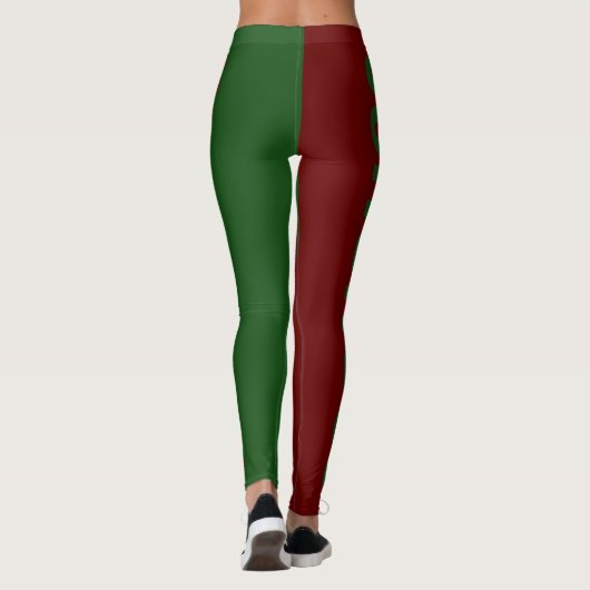 Green Red Freedom Day June 19 JUNETEENTH Leggings (Achterkant)