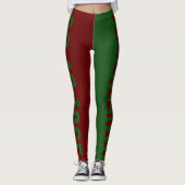 Green Red Freedom Day June 19 JUNETEENTH Leggings (Voorkant)
