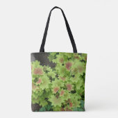 Green Red Leafs Canvas tas (Achterkant)