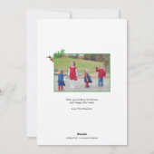 Green & Red Making Spirits Bright 2015 Vakantie Feestdagenkaart (Achterkant)