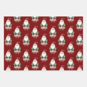 Green Red Merry Christmas Santa Inpakpapier Vel (Voorkant)