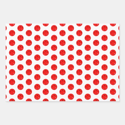 Green Red Pickleball Kerstmis Ho Ho Snowflake Inpakpapier Vel (Voorkant 2)