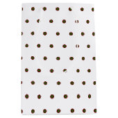 Green Red Polka Dots kerstcadeau Medium Cadeauzakje (Voorkant)