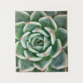 Green Red Tipped Succulent Wandkleed (Voorkant)