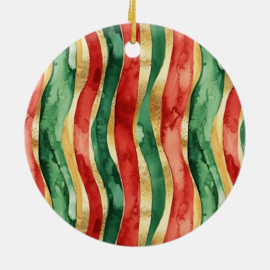 Green Red Western Cowboy Boots Christmas  Keramisch Ornament (Achterkant)