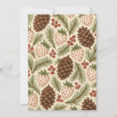 Green Red Whimsical Waterverf Holiday Kaart (Achterkant)