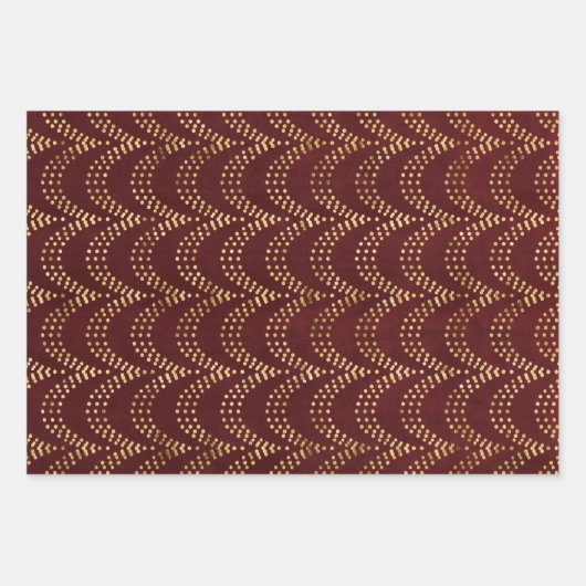 Green & Red Xmas Designs2 Inpakpapier Vel (Voorkant 3)