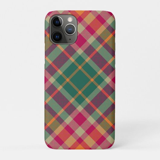Green Red Yellow Scottish Tartan Plaid Case-Mate iPhone Case (Achterkant)