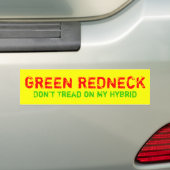 GREEN REDNECK BUMPERSTICKER (Op auto)