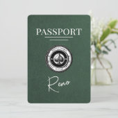 Green Reno Passport Bewaar de datum Save The Date (Staand voorkant)