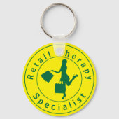 Green Retail Therapy Specialist Sleutelhanger (Voorkant)